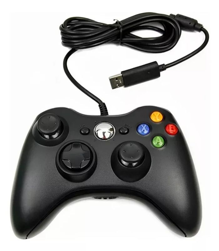imagem controle compativel xbox 360 joystick tv pc