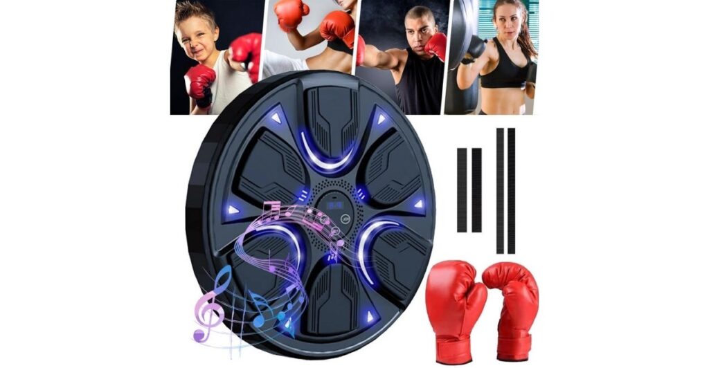 imagem maquina de boxe musical bluetooth anti estresse
