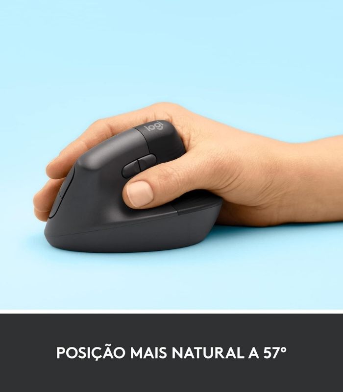 imagem mouse logitech lift vertical home office