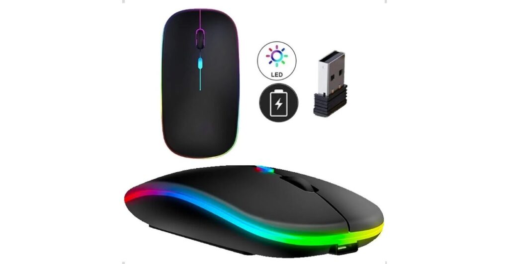 Mouse Sem Fio Recarregável