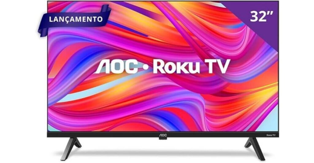 imagem-smart-tv-aoc-roku-32-polegadas-hd