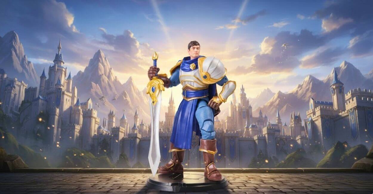 action figure Garen League of Legends premium collectible base
