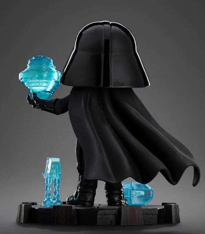estátua MiniCo Darth Vader Star Wars visão traseira