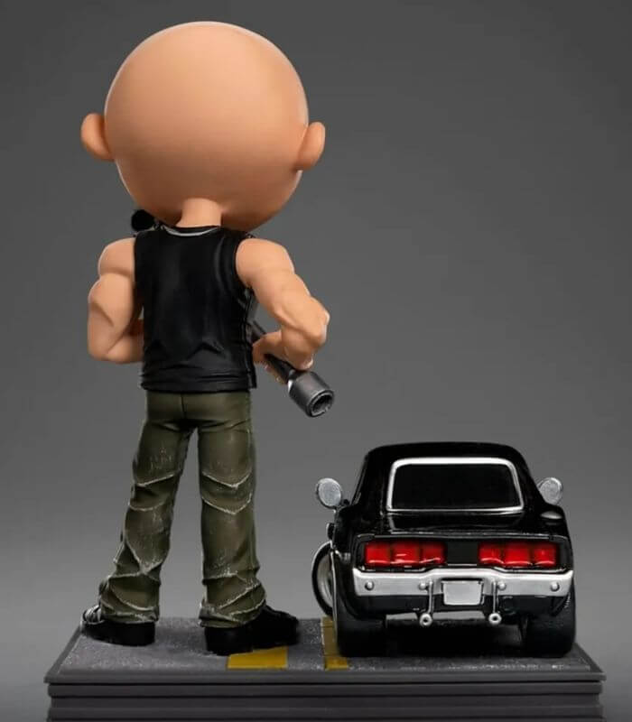 figura MiniCo Dominic Toretto Velozes e Furiosos visão traseira