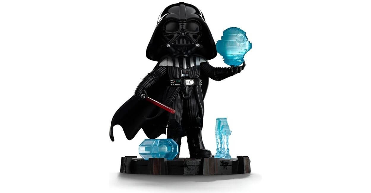 estátua MiniCo Darth Vader Star Wars sabre de luz