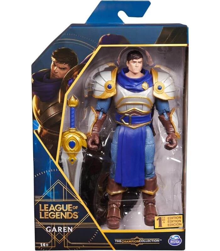 imagem Garen Action Figure na embalagem