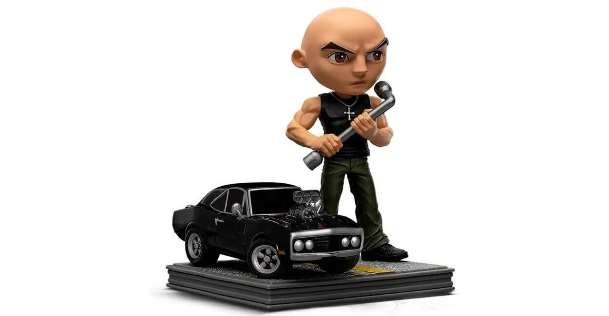 figura MiniCo Dominic Toretto Velozes e Furiosos Dodge Charger
