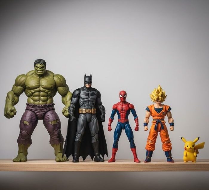 Action Figure o que é? Guia Definitivo para Entender e Colecionar Figuras de Ação 3 action figure o que é? coleção action figures Hulk Batman Homem-Aranha Goku Pikachu