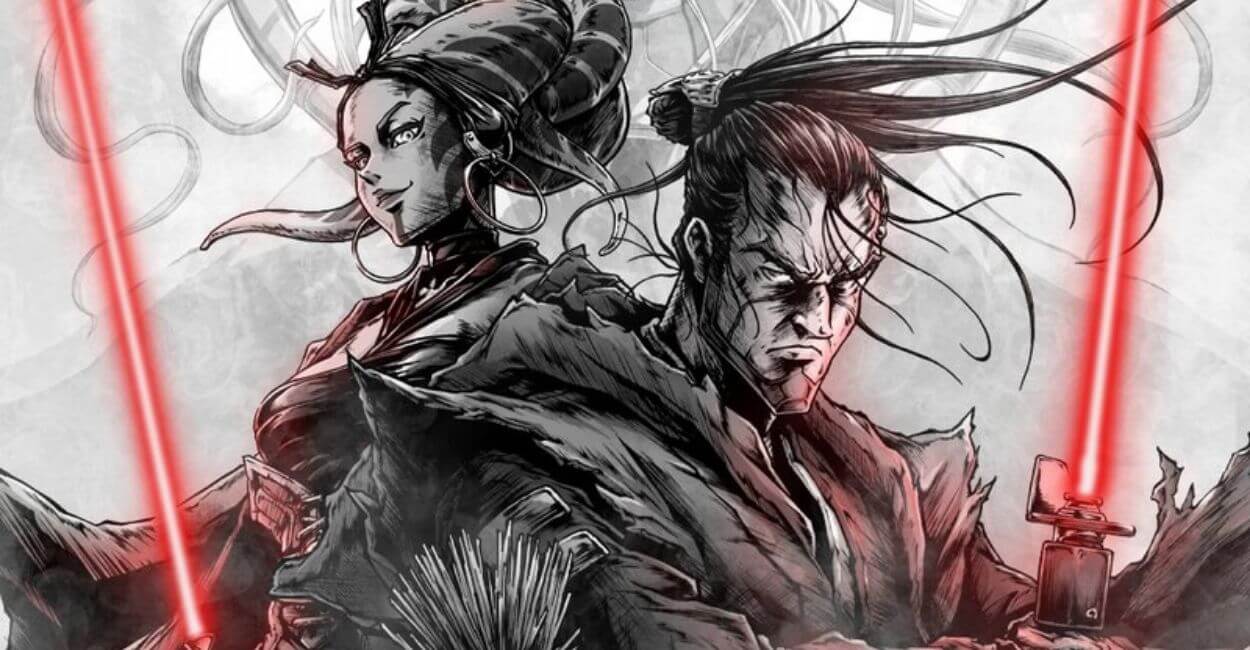 O Elenco da Terceira Temporada de Star Wars Visions Traz Nomes de Peso! 1 tar Wars Visions Volume 3 arte personagens sabre de luz