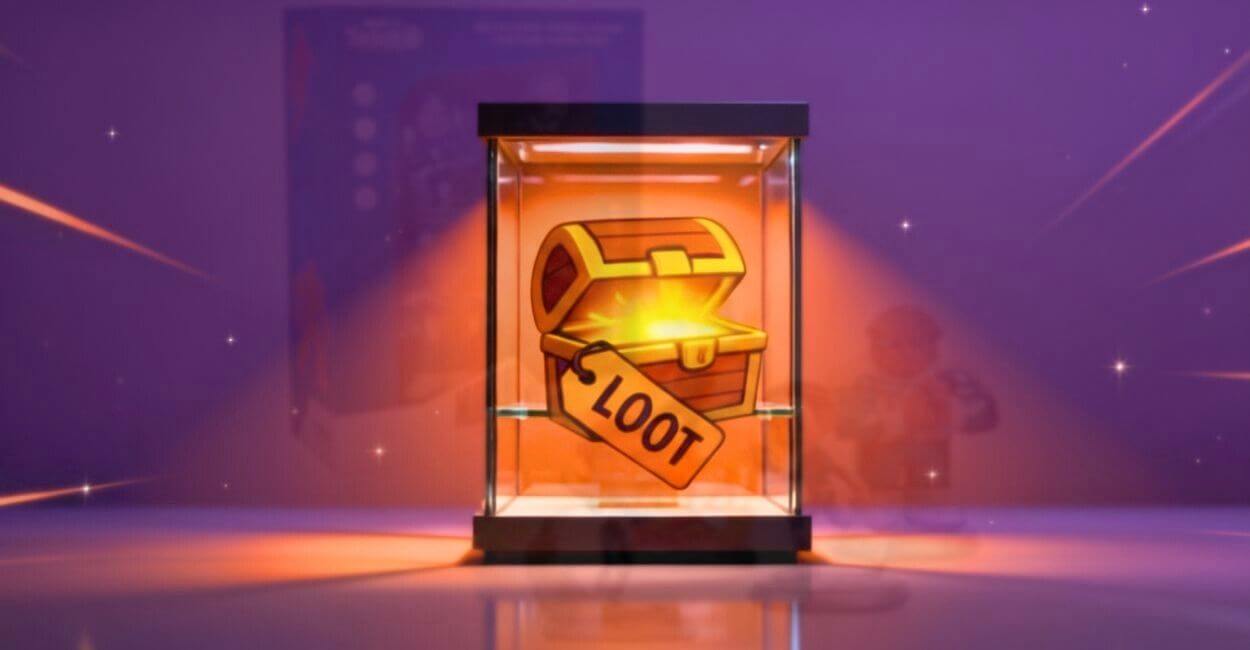 O Quarteto Fantástico Brilha em Nova Coleção MiniCo 1 baú tesouro loot vitrine Quarteto Fantástico