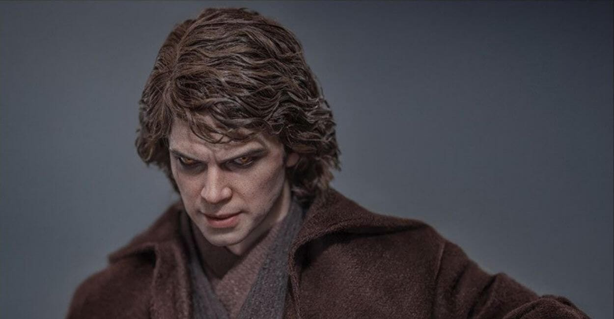 close-up figura colecionável Darth Vader Mustafar Sideshow Artisan Edition