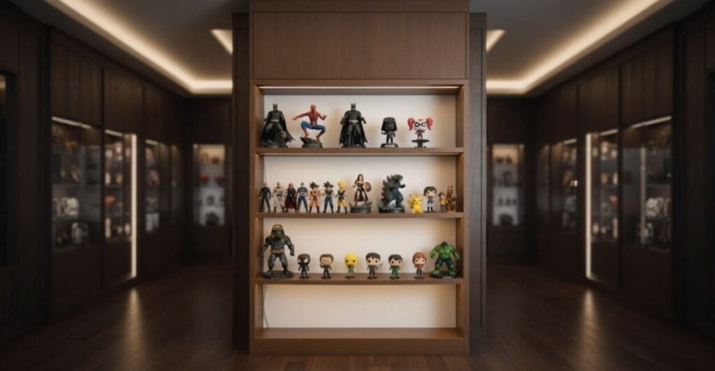 coleção de action figures estátuas Funko Pop super-heróis