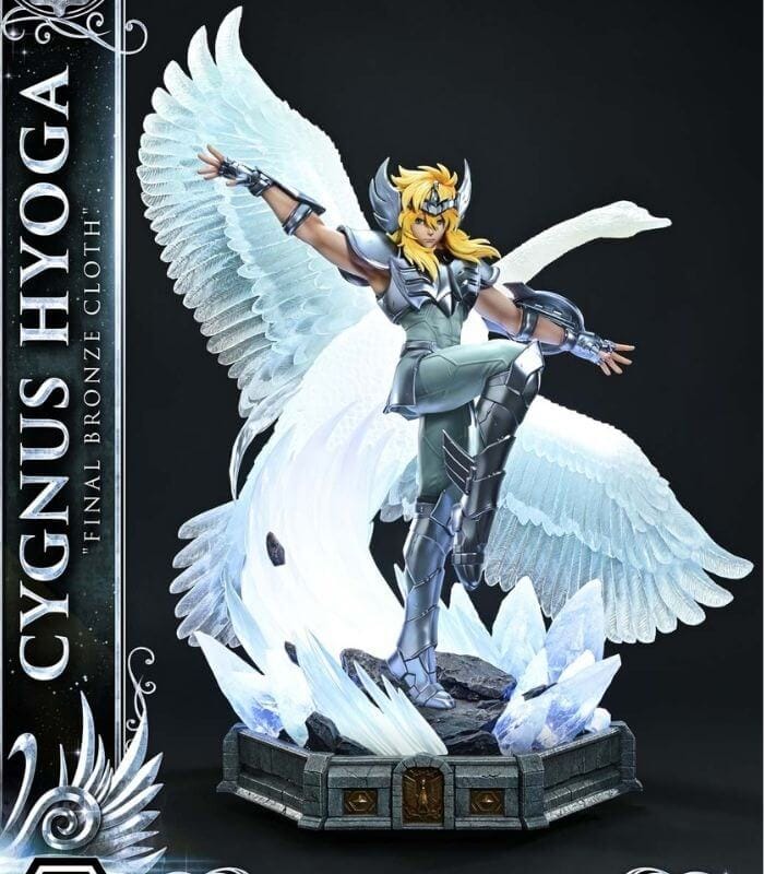 A Estátua Hyoga Final Bronze Cloth da Prime 1 Studio É Uma Obra-Prima Gélida 2 Estátua Hyoga Final Bronze Cloth Cavaleiros do Zodíaco