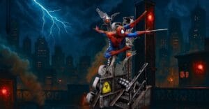 estátua Spider-Man 10th Anniversary Art Scale 1/10 Iron Studios