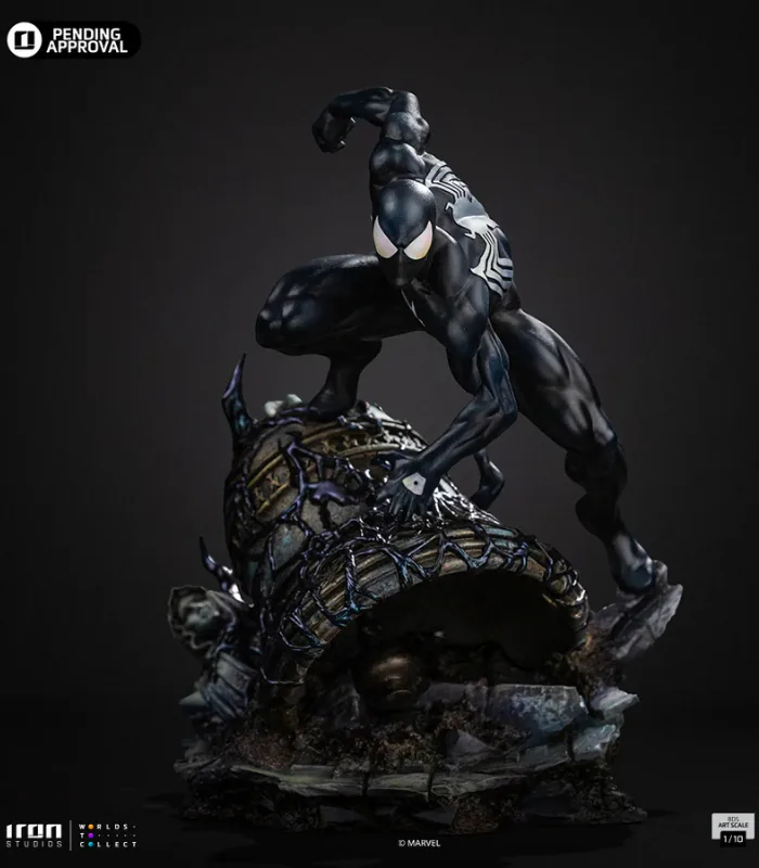 A Estátua Spider-Man Black Costume da Iron Studios Revive o Clássico Traje Negro! 1 estátua Homem-Aranha traje preto simbiose Iron Studios