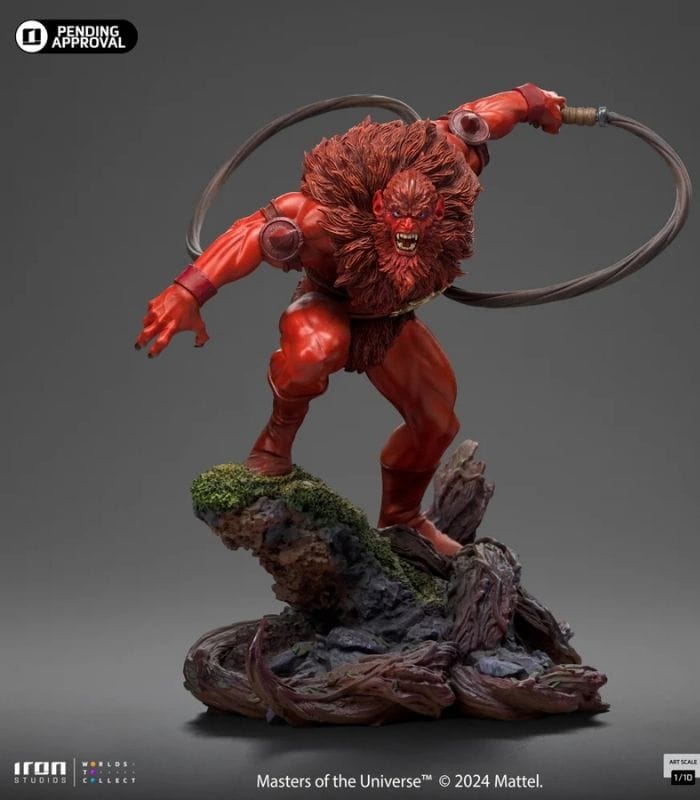 Review Estátua Homem Fera Iron Studios: O Bruto de Masters of the Universe! 1 estátua Homem Fera Variant He-Man Mestres do Universo Art Scale 1/10