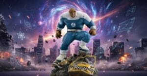 estátua O Coisa Quarteto Fantástico The Thing Art Scale 1/10