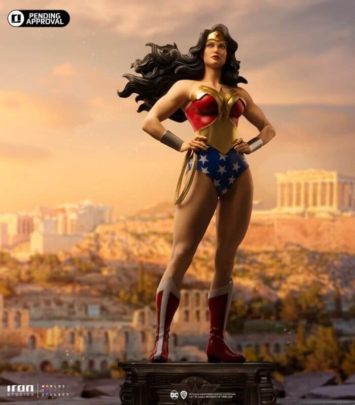 A Estátua Mulher-Maravilha Legacy Replica Completa a Trindade da DC! 2 estátua mulher-maravilha Wonder Woman DC Trinity Legacy Replica 1/4 Iron Studios