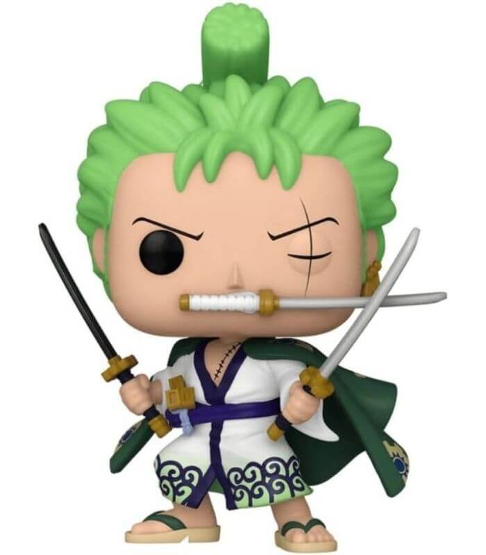 Funko Pop Zoro One Piece três espadas
