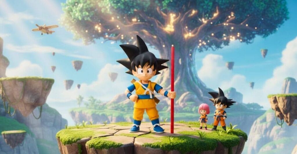 action figure Son Goku Mini Dragon Ball DAIMA SH Figuarts