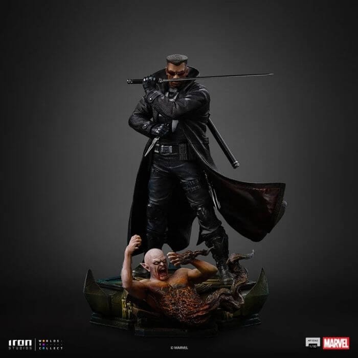 A Estátua Blade da Iron Studios Traz o Lendário Caçador de Vampiros da Marvel! 2 estátua Blade Marvel Comics Art Scale 1/10 katana