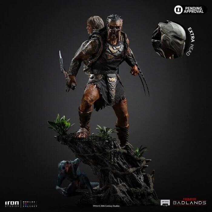 A Estátua Predator Dek & Thia da Iron Studios Traz O Clã Yautja em Dupla! 2 estátua Predator Dek Thia Badlands Art Scale 1/10 cabeça extra