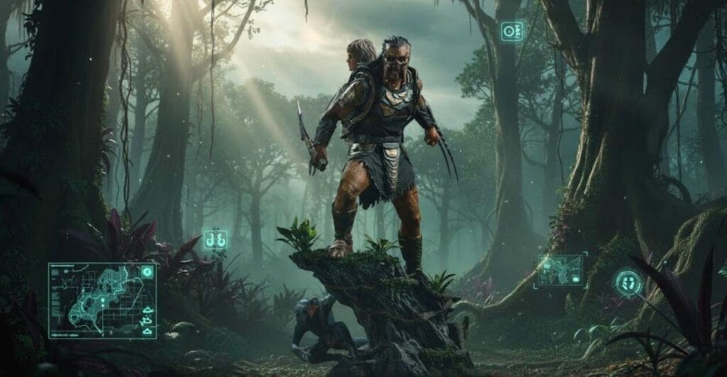 estátua Predator Dek Thia Badlands Art Scale 1/10 Iron Studios