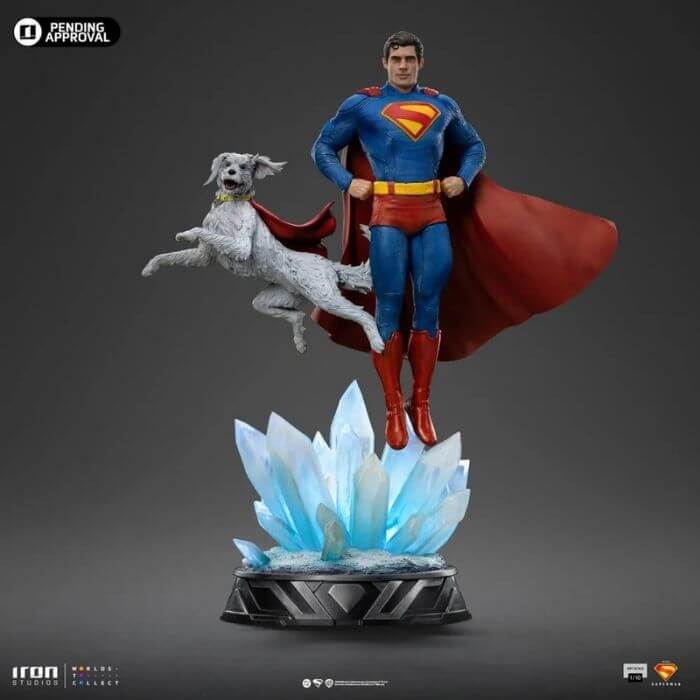 Review Estátua Superman e Krypto Iron Studios: O Legado do Homem de Aço! 1 estátua Superman e Krypto Superman Legacy Movie Iron Studios