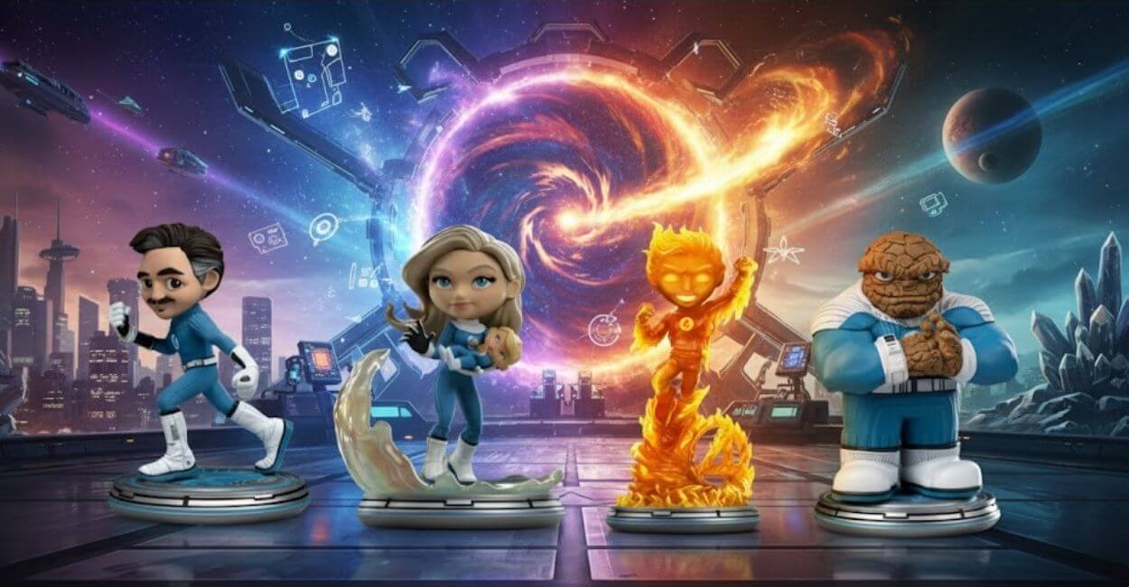 Estátuas Quarteto Fantástico: guia completo para colecionadores 1 estátuas Quarteto Fantástico Mini Co Iron Studios Marvel Comics