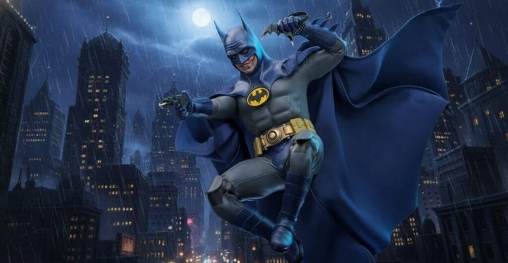 figura Batman Blue & Grey Suit The Flash Hot Toys 1/6th