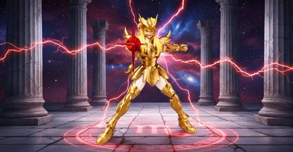figura Milo de Escorpião Scorpio Milo Saint Seiya BLOKEES ChampionClass