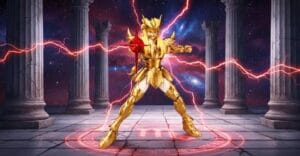 figura Milo de Escorpião Scorpio Milo Saint Seiya BLOKEES ChampionClass